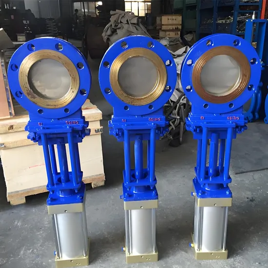 CE API ANSI Pn25 DN200 DN80 DN500 Stainless Steel CF8 Ss Flange Manual Pneumatic Electric Hydraulic Actuator Knife Gate Valve 