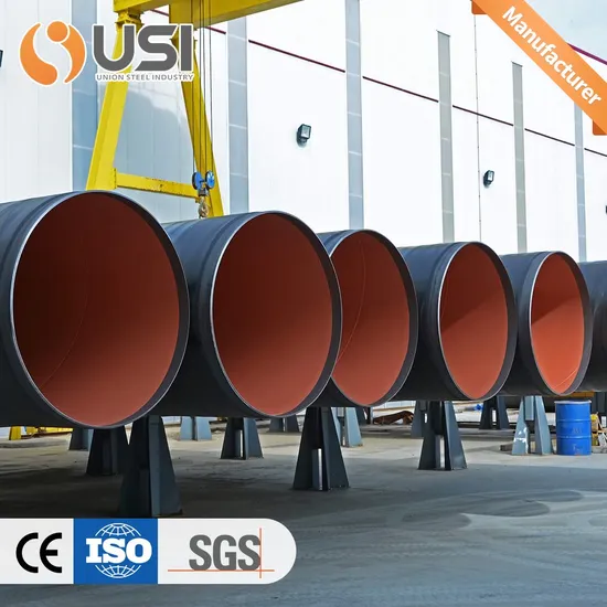 Epoxy/Fpe/3PE/3lpe/3lpp Coated Steel Pipe 32′′ Sch40 API 5L X60/X70/X80 Quick Delivery Custom Lengths 